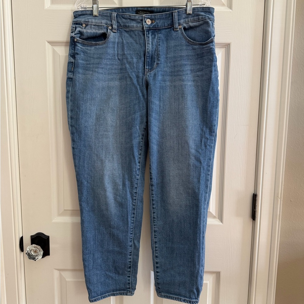 Talbots Boyfriend Light Blue Ankle Jeans